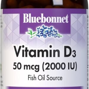 Bluebonnet - Vitamin D3 2000IU Fish oil source 250 softgelss
