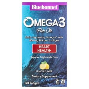 Bluebonnet - Omega-3 Fish oil Heart health 120 softgels